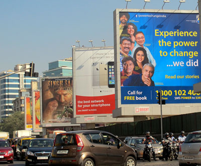 Experience the power to change billboard.
